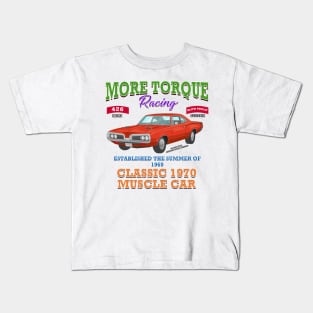 More Torque Racing Classic Muscle Car Novelty Gift Kids T-Shirt